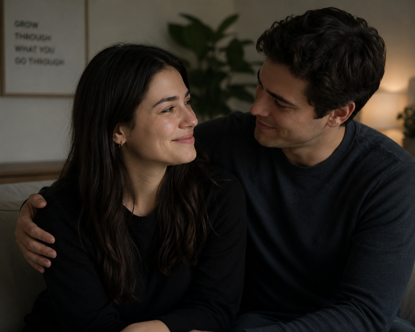 Smiling couple