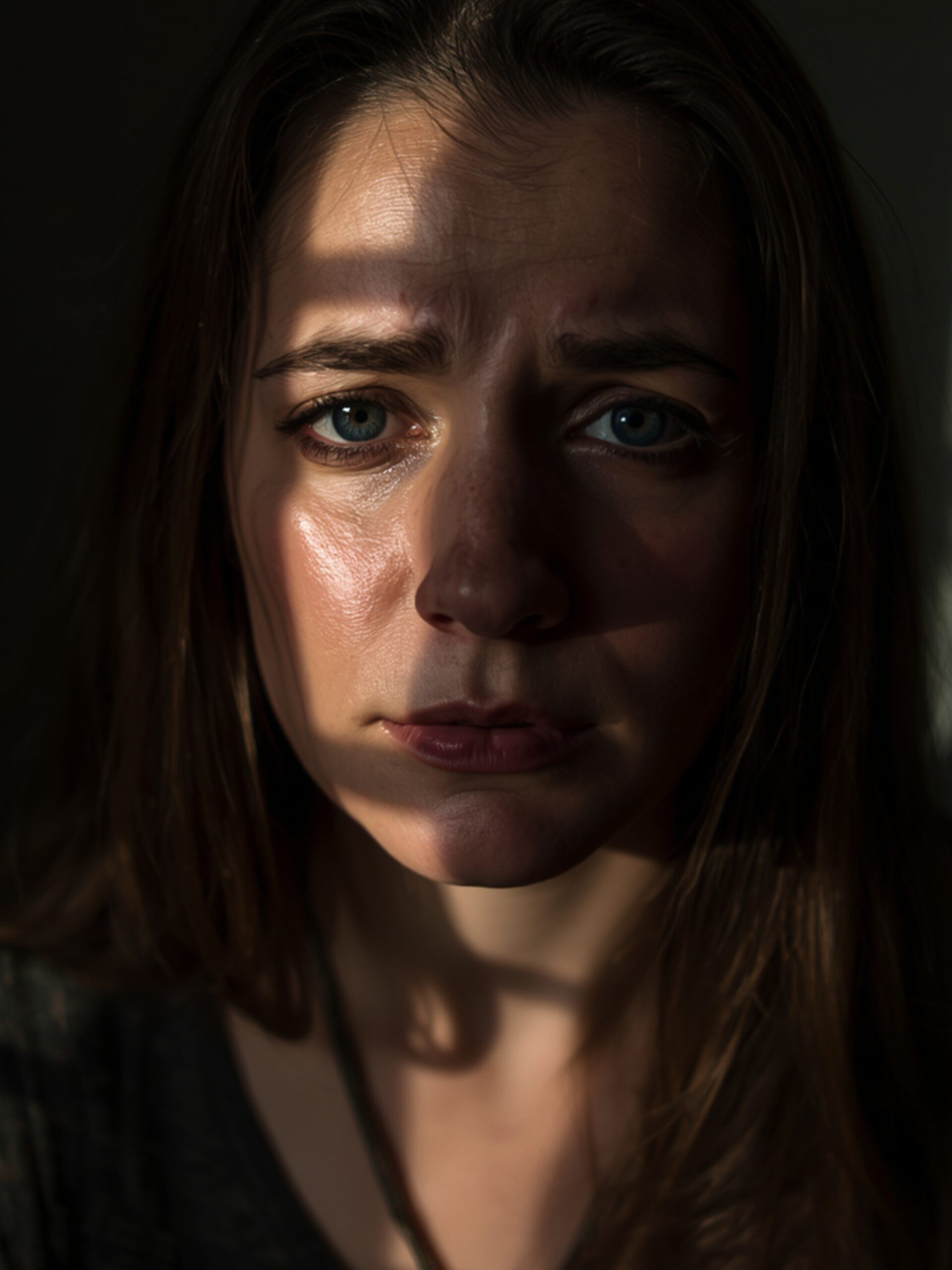 Woman experiencing emotional distress